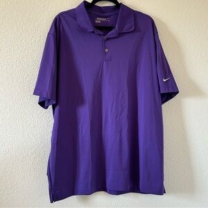 Nike Golf Dry Fit Golf Polo Shirt Purple Men Size X-Large